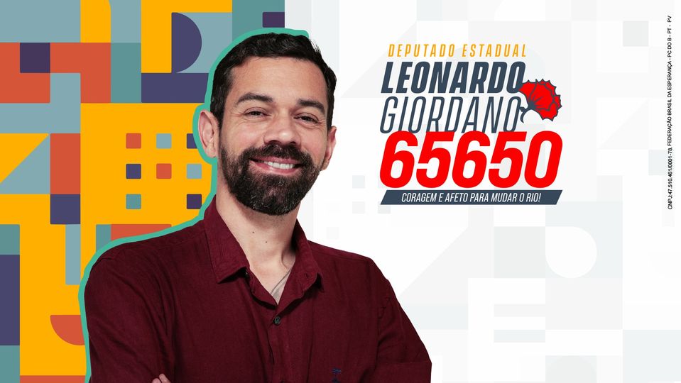 Giordano ganha apoio de Leci Brandão e outros artistas para a Alerj