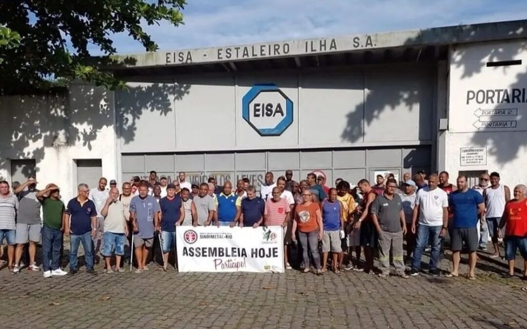 Trabalhadores do EISA unidos exigem seus direitos