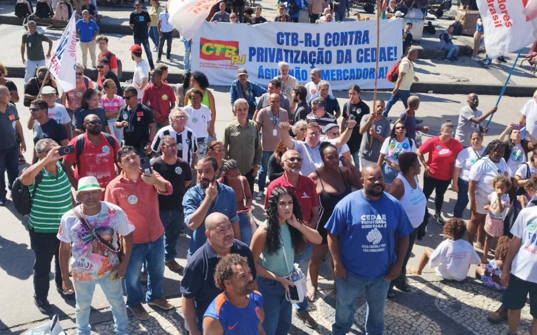 Água não é mercadoria: PCdoB participa de ato contra a privatização da água