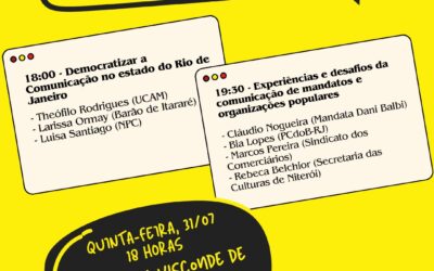 PCdoB-RJ promove Encontro Estadual de Comunicação e Midiativismo nesta quinta-feira (31) 