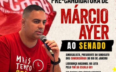 PCdoB-RJ anuncia pré-candidatura de Márcio Ayer ao Senado e reafirma apoio a Benedita da Silva